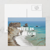 La vie est une carte postale de plage (Devant / Derrière)