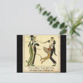 La vie est une danse : carte postale (Debout devant)