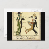 La vie est une danse : carte postale (Devant / Derrière)