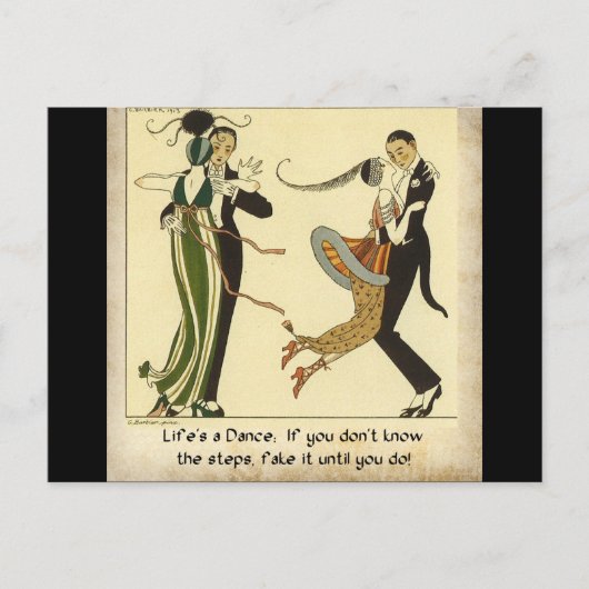 La vie est une danse : carte postale (Devant)