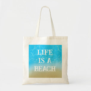 La vie est une plage drôle sac fourre-tout été cad