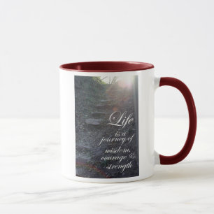 La vie est une tasse de café inspirée de citatio