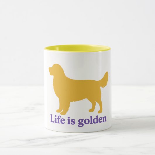 La vie est une tasse dorée (Centre)