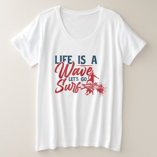 La vie est une vague qui va surf (Design devant)