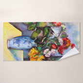 La vie morte avec des fleurs dans un Vase, Paul Ce (Serviette de bain)