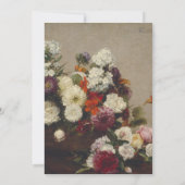 La vie morte avec Faire-part de mariage de fleurs (Dos)