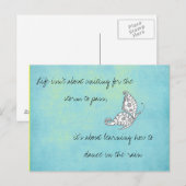 La vie ne consiste pas à attendre la carte postale (Devant / Derrière)