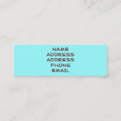 LA VIE N'EST PAS UNE CARTE DE PROFIL DE RÉPÉTITION (Dos)