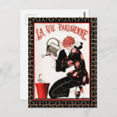 La Vie Parisienne - Arroser les fleurs Carte posta (Devant / Derrière)
