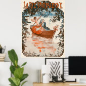 La Vie Parisienne - Barque sur l'eau Poster (Thuiskantoor)