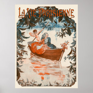 La Vie Parisienne - Barque sur l'eau Poster