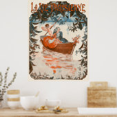 La Vie Parisienne - Barque sur l'eau Poster (Keuken)