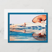 La Vie Parisienne - Bathers Reflection Briefkaart (Voorkant / Achterkant)