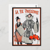 La Vie Parisienne - Franse Mode Briefkaart (Voorkant / Achterkant)
