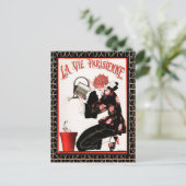 La Vie Parisienne - Het Briefkaart van de bloemen (Staand voorkant)