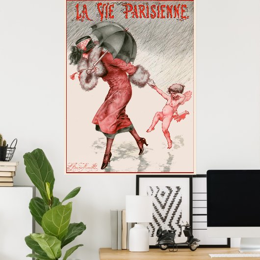 La Vie Parisienne - L'Amour mouillé Poster (Thuiskantoor)