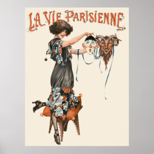 La Vie Parisienne - Les masques de l'amour, Illust Poster