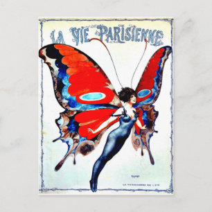 La Vie Parisienne "Parisian life" - feilloos Briefkaart