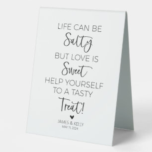 La vie peut être salée, mais l'amour est signe dou