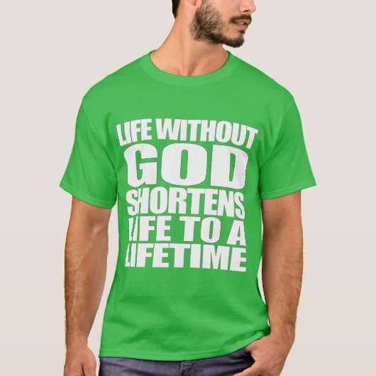 La vie sans Dieu T-shirt (Devant)