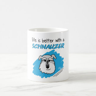 La vie… Schnauzer - tasse blanche