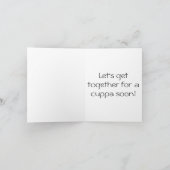 La vie se passe, le café aide le Carte pour notes  (Intérieur)