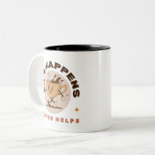 La vie se passe Mug, Inspiration dire, Café mug (Devant gauche)