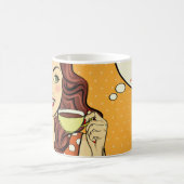 "La vie se passe quand on fait du patchwork." Mug (Centre)