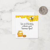 La vie serait un Carte de visite bâclé (Devant/Arrière en situation)