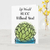 La Vie Serait Un Succès Sans Toi ! Carte (Fleur jaune)