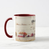 La vie sur la ferme Red Barn Art Mug Cup (Gauche)