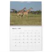 La vie sur le calendrier 2016 de faune de (Feb 2027)