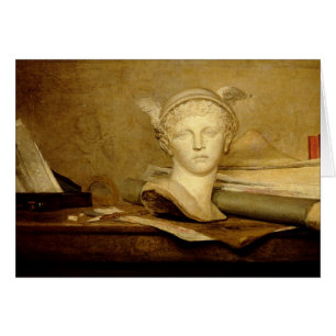 La vie toujours avec des attributs des arts,