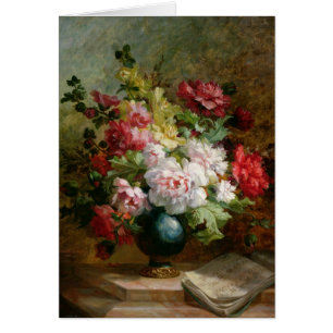 La vie toujours avec des fleurs et la musique de