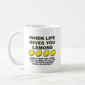 La Vie Vous Donne Des Citrons Mug Drôle (Gauche)