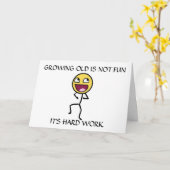 LA VIEILLE CROISSANCE N'EST PAS UNE CARTE D'ANNIVE (Fleur jaune)