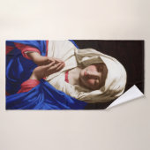 La Vierge dans la prière, Sassoferrato (Serviette de bain)