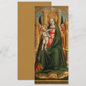 "La Vierge et l'Enfant" art invitations personnali (Devant / Derrière)
