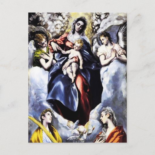 La Vierge et l'enfant avec la carte postale St Mar (Devant)