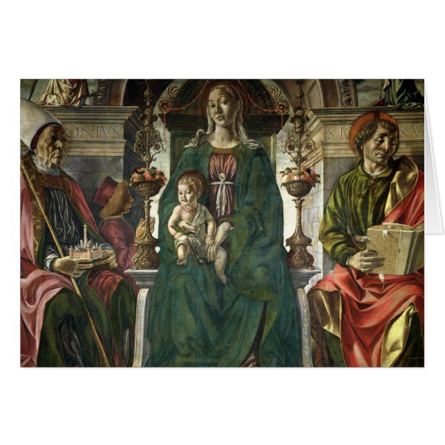 La Vierge et les saints, 1474 (Devant horizontal)