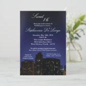 la ville de 5x7 NY allume le bonbon invitation de (Debout devant)