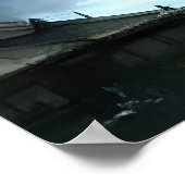 La ville et la grande cascade | AI Art Poster (Coin)