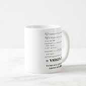 La violence est l'humour drôle de tasse de réponse (Devant droit)