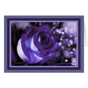 la violette renversante s'est levée ! Carte vierg