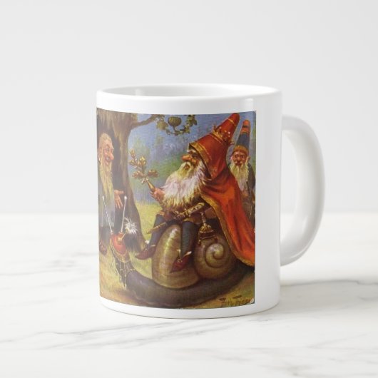 La visite du roi Gnome Mugs et tasses à boire (Devant droit)