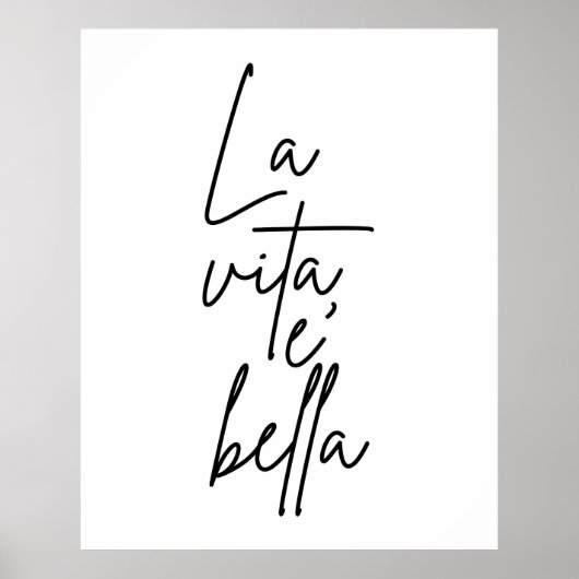 La Vita E' Bella Affiche italienne (Devant)