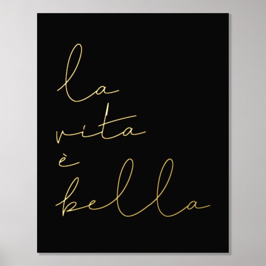 La vita è bella folie afdrukken (Voorkant)
