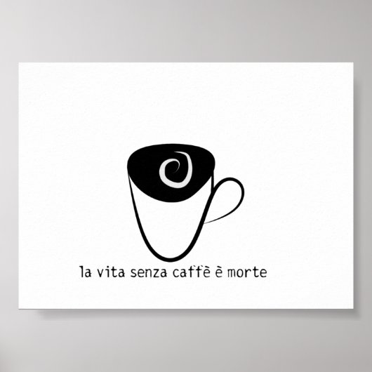 la vita senza caffe e morte poster (Voorkant)