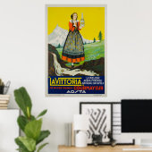 La Vittoria, Courmayeur, Acque minerali Poster (Thuiskantoor)