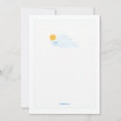 La voile dans la Sunshine Invitation (Dos)